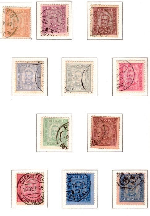 Portugali 1892/1893 - D. Carlos I - emitointi Diogo Neto, täydell