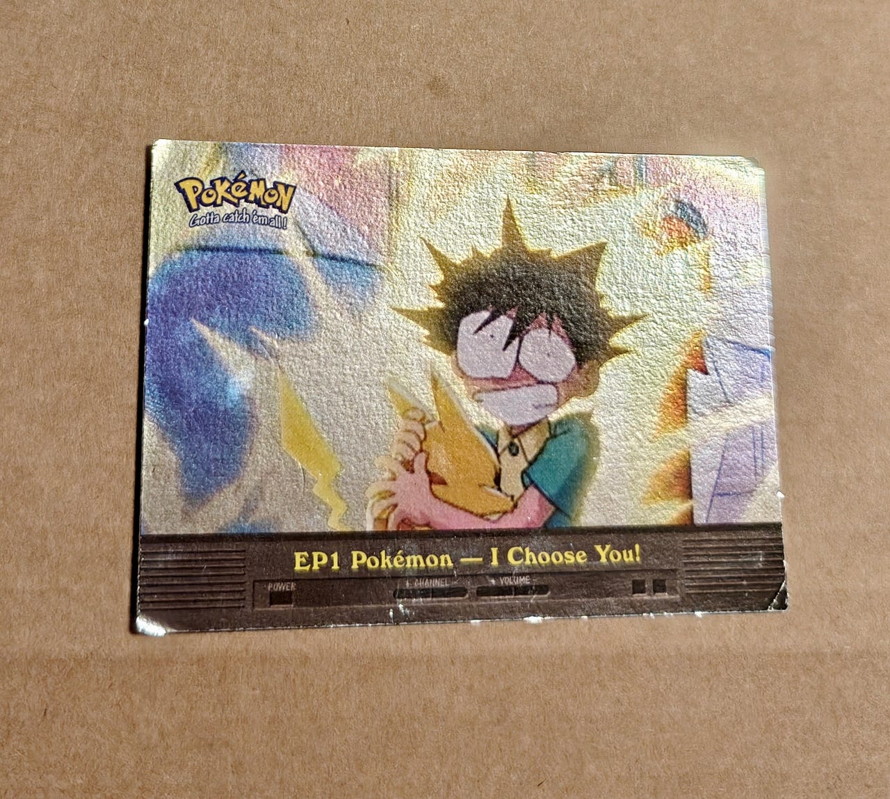 ep1 pokemon i choose you card Pokmon TV Animation #EP1 Blue Logo 1st Print ENG L015964 2000 Topps EP1 I Choose