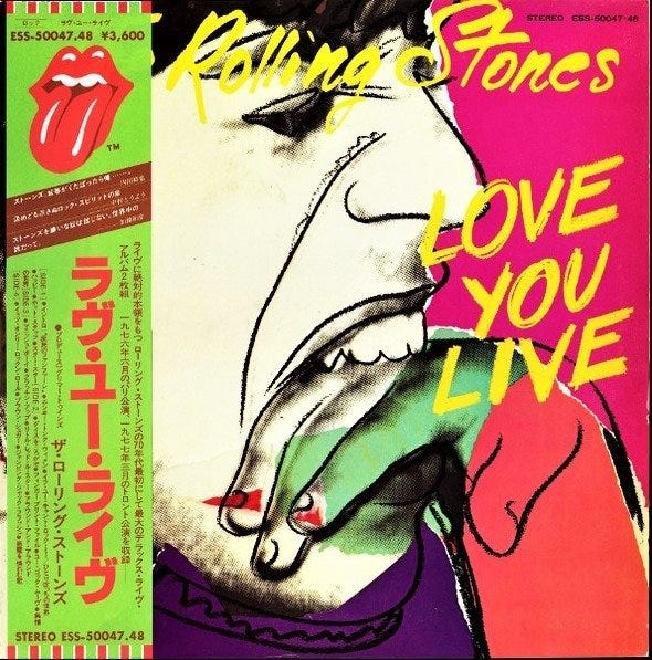 Rolling Stones - Love You Live / Andy Warhol Cover - 2 x LP-album