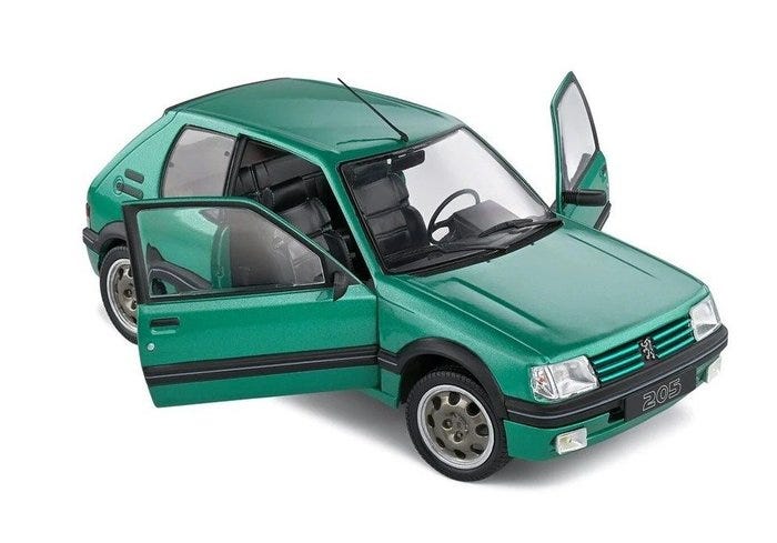 Solido 1:18 - Pienoismalliauto - Peugeot 205 GTI
