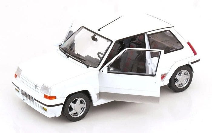 Solido 1:18 - Pienoismalliauto - Renault 5 GT Turbo Mk.2
