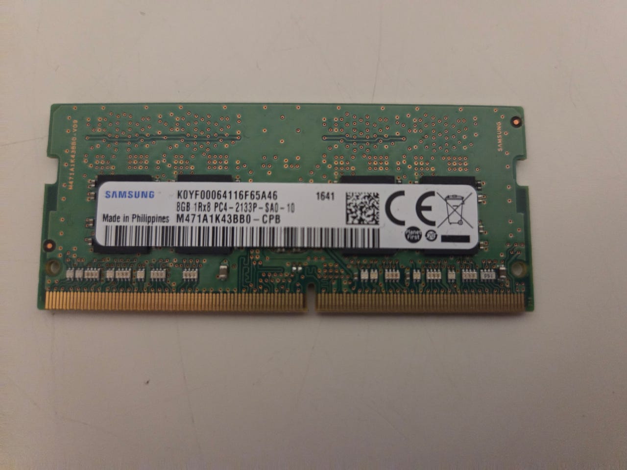 8GB DDR4 SODIM muistikampa kannettaviin
