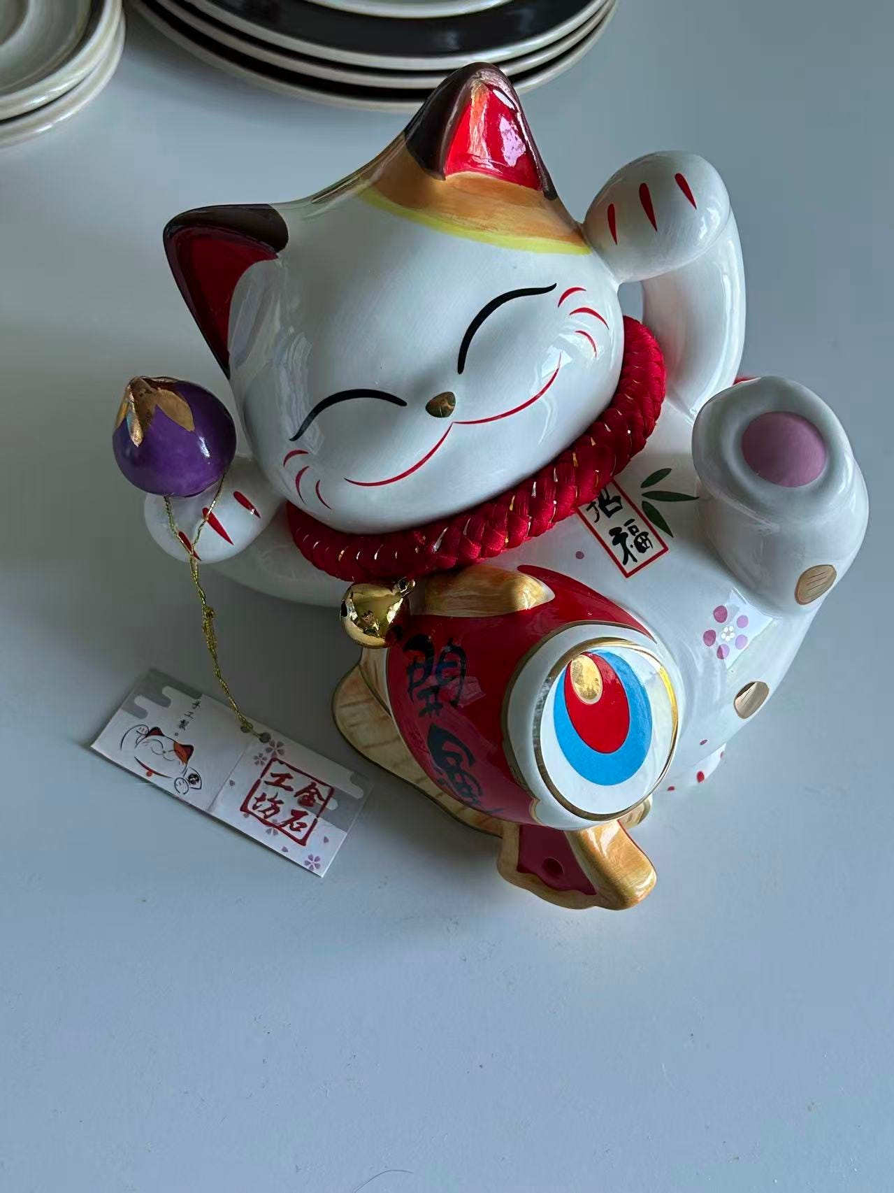 Onnenkissa Maneki Neko Patsas/Säästölipas *Uusi*
