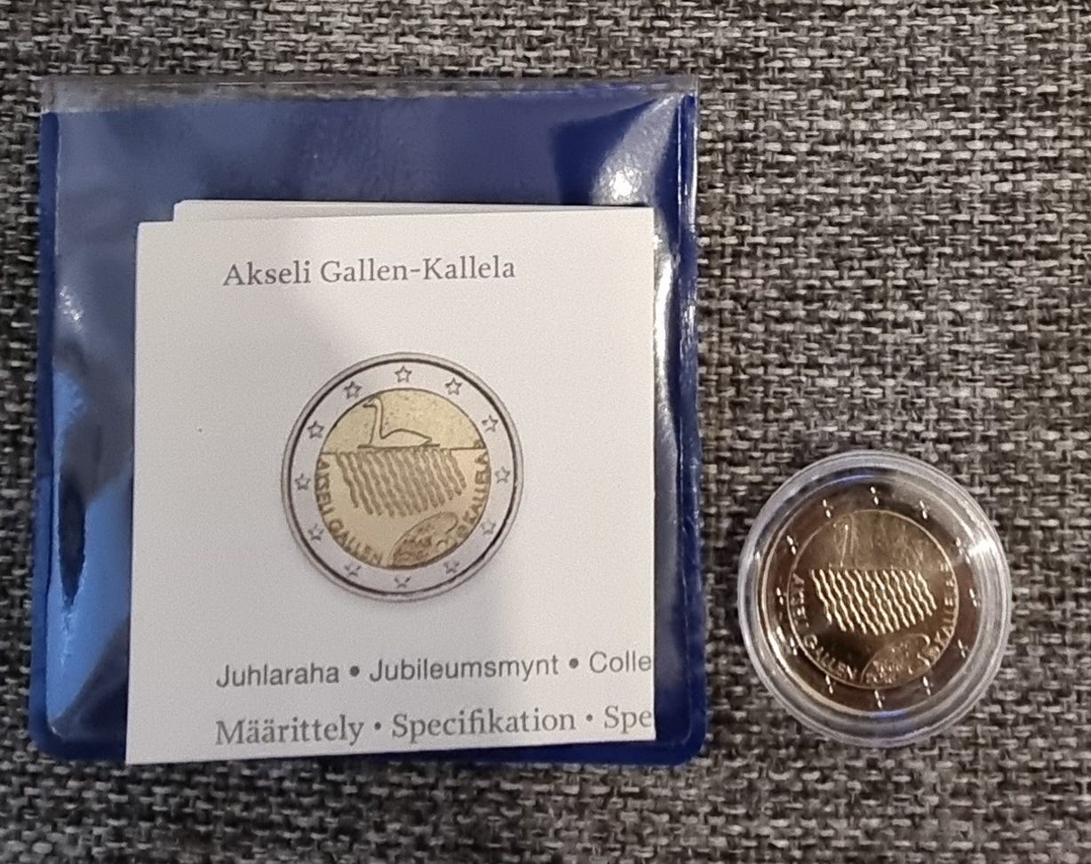 2 euroa Suomi 2015 - Akseli Gallen Kallela PROOF