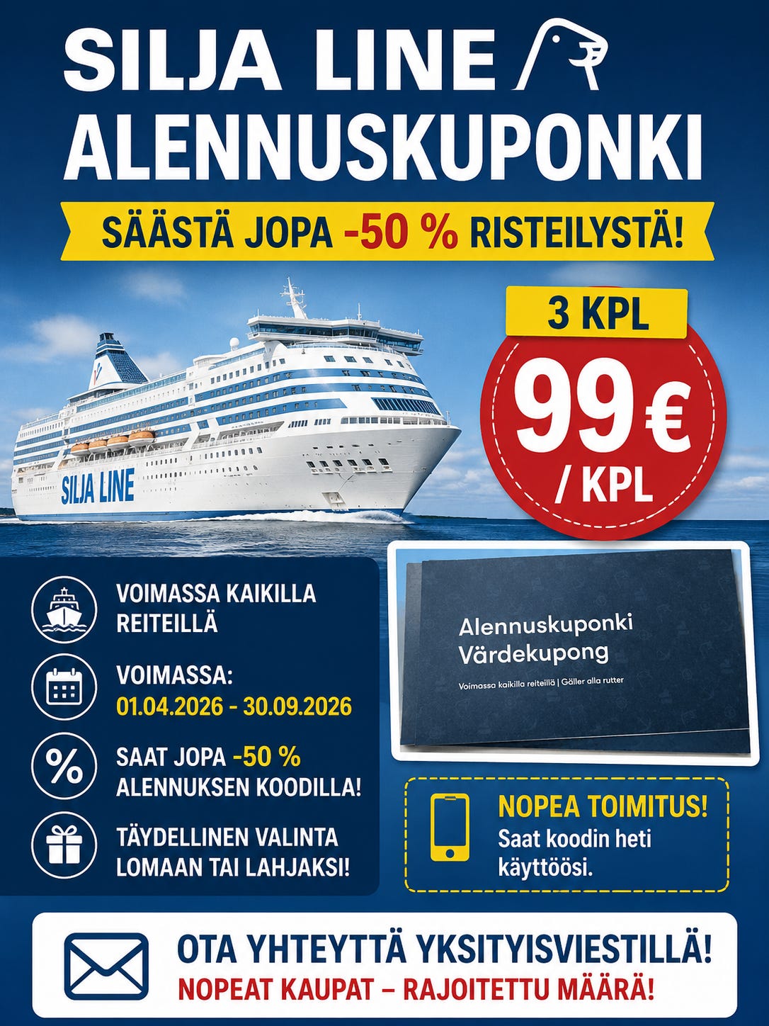 Tallink Silja Line alennuskuponki