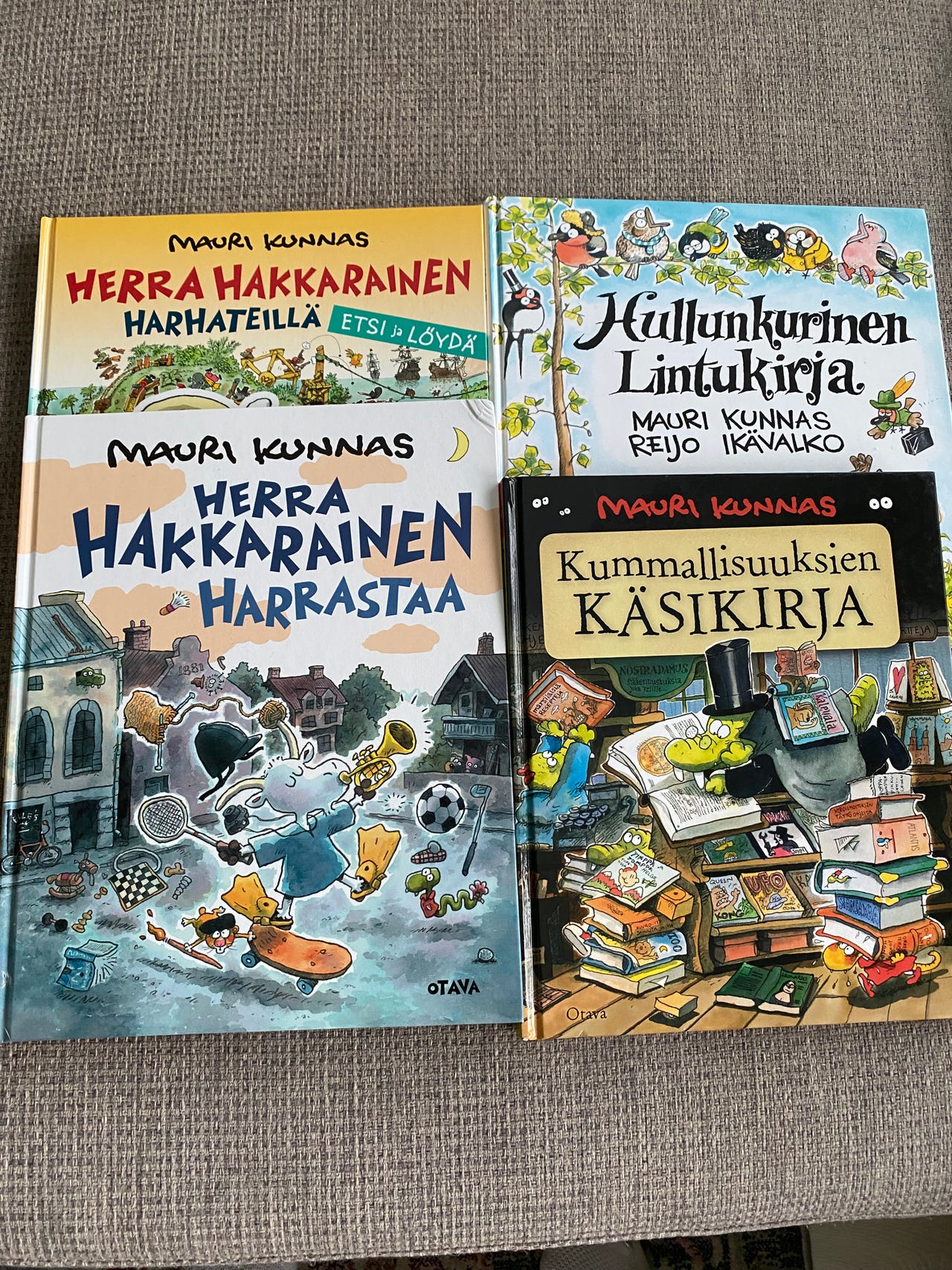 Mauri Kunnas lastenkirjapaketti, 4 kirjaa