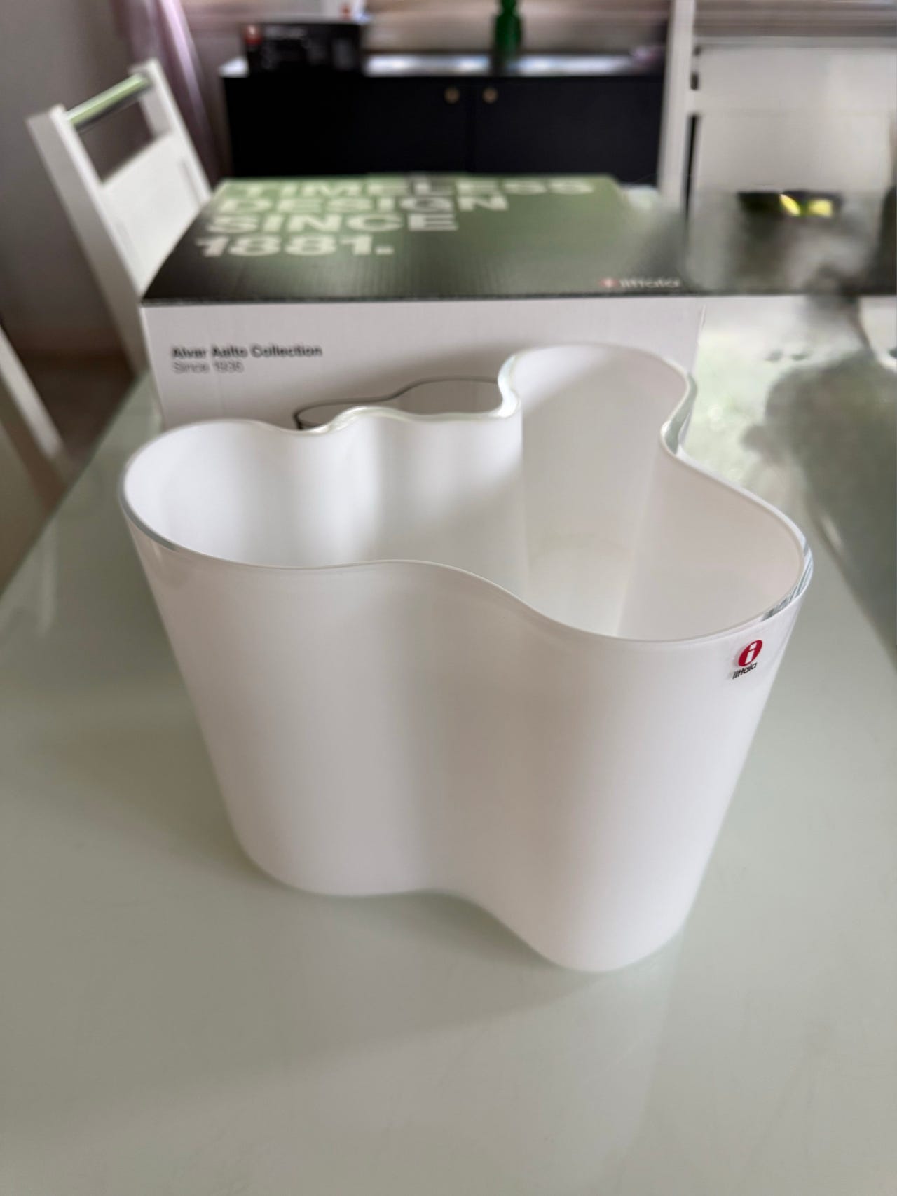 Iittala Aalto maljakko valkoinen