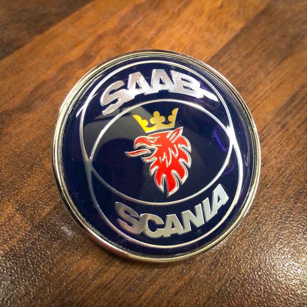 Saab Scania keulamerkki / emblemi