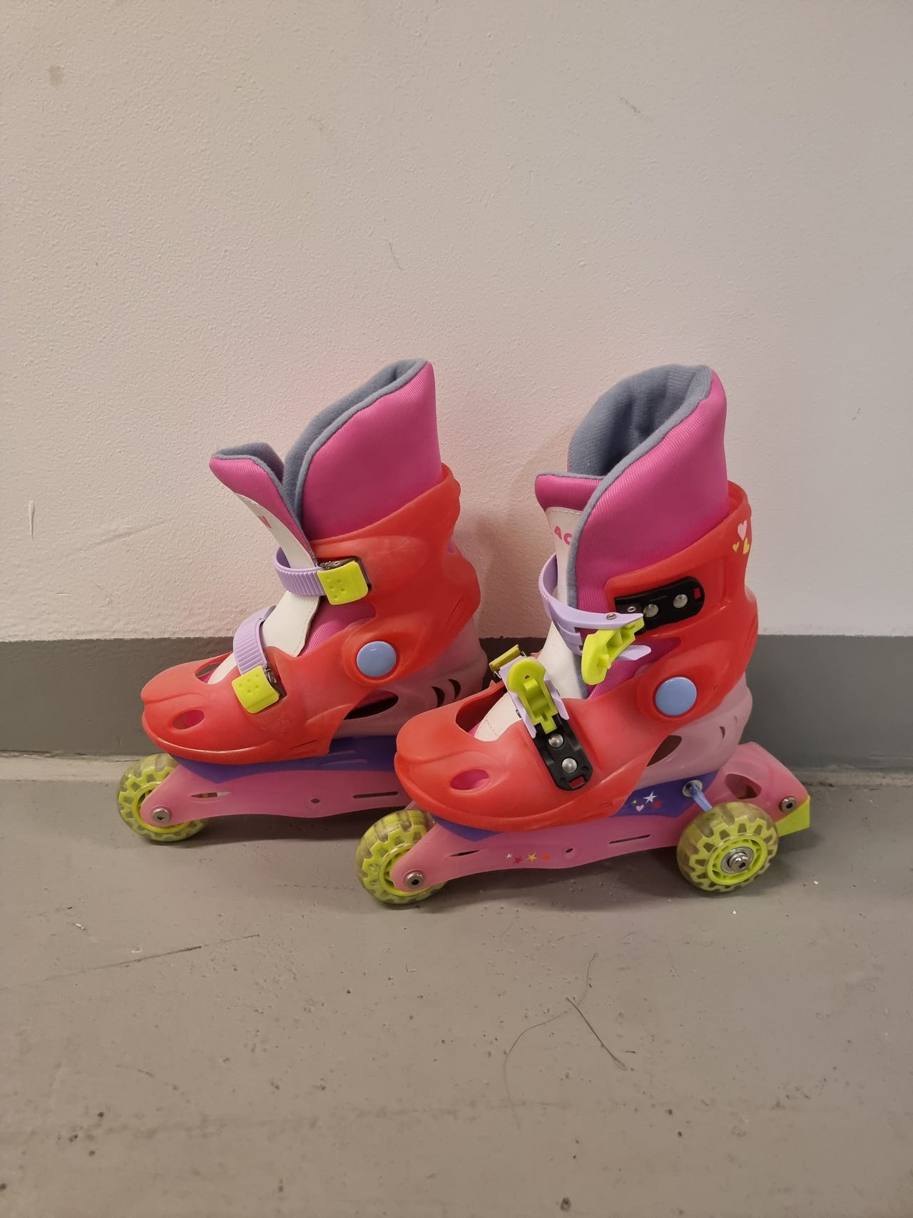 Lasten rullaluistimet koko 30–33 pinkki