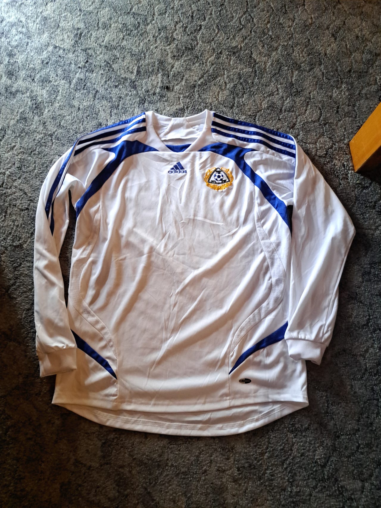 Suomen maajoukkue vintage pelipaita valkoinen/sininen koko s harv