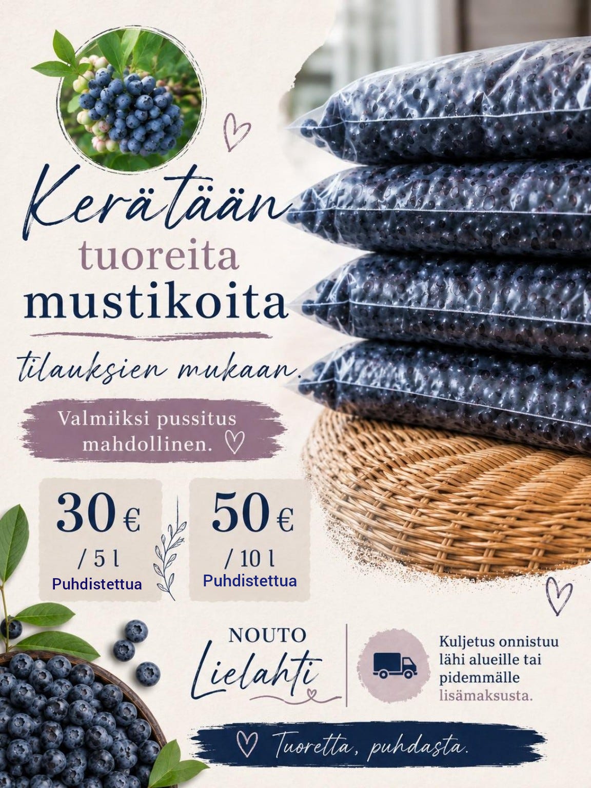 Kerätään mustikoita Tampere
