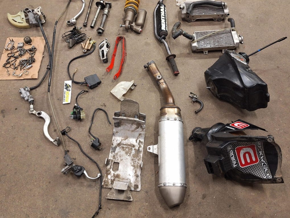 Honda CRF450R 2008 Purkuosia