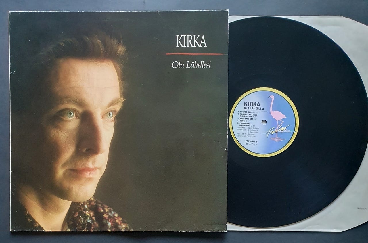 Kirka - Ota Lähellesi LP (1990) + kuvakortti
