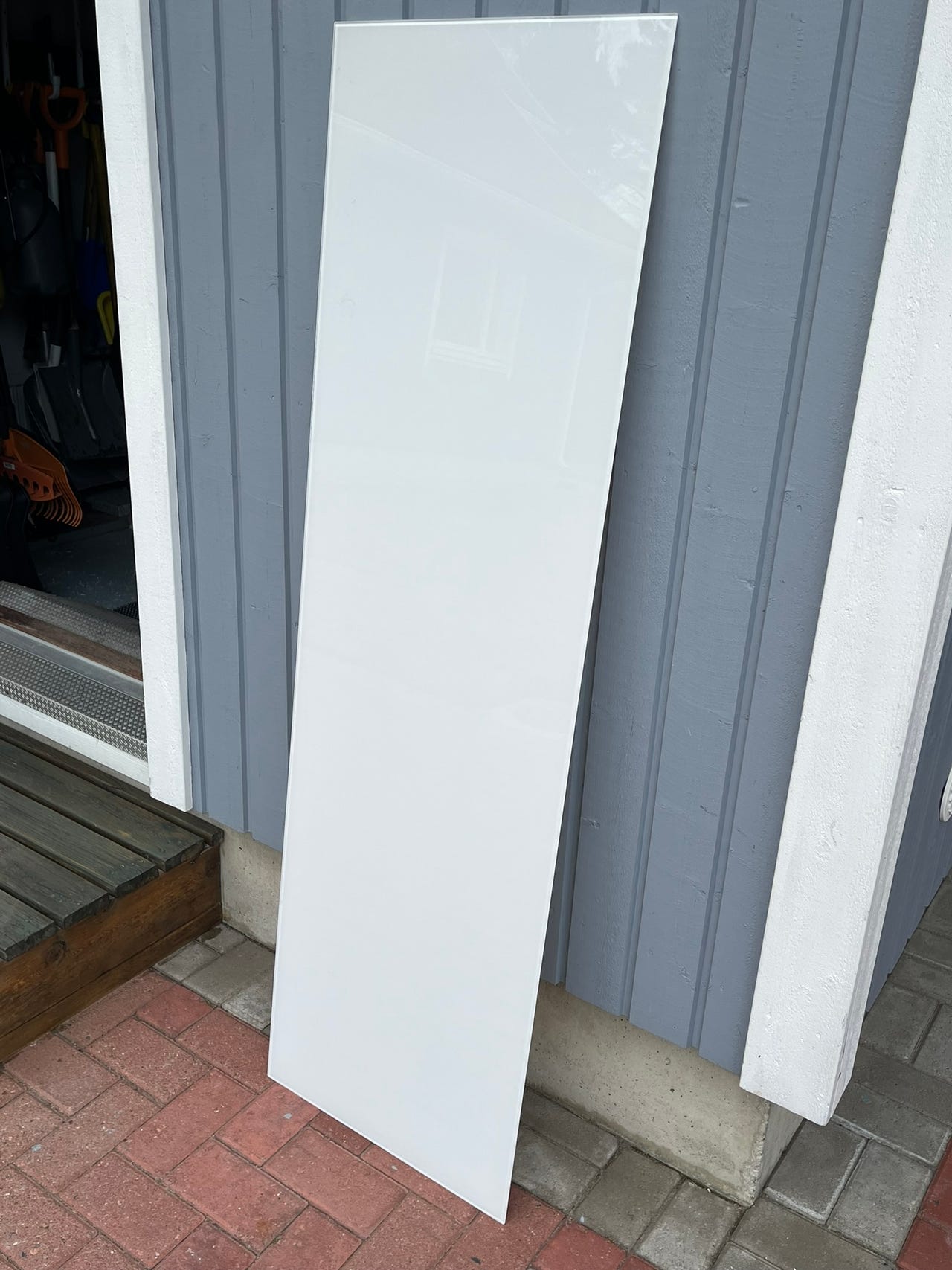 IKEA MALM lipaston valkoinen kansilasi 160 x 48cm