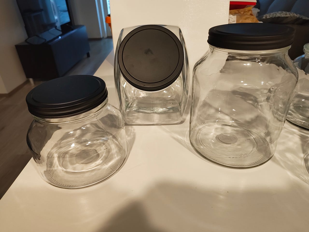 Lasipurkki 3kpl/ glass jars