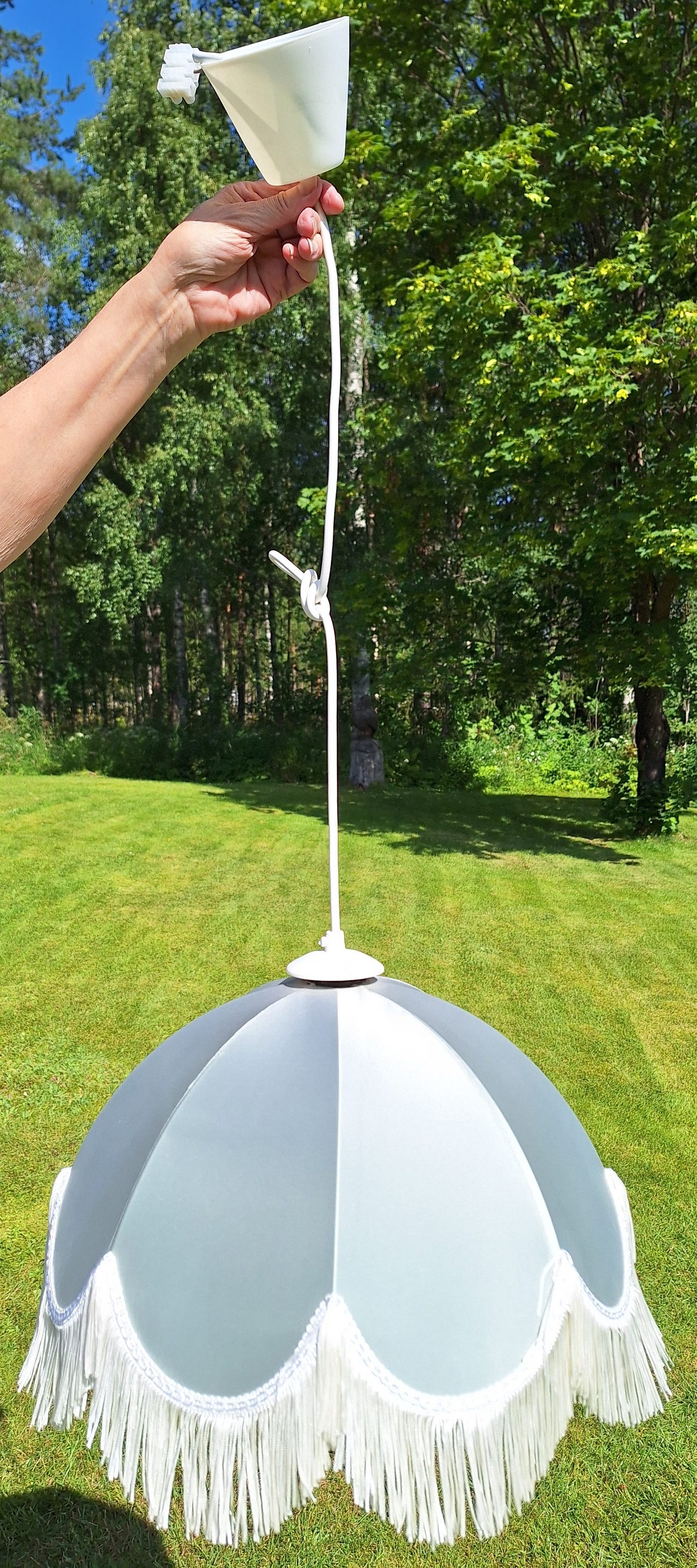 Vaaleanvihreä lampunvarjostin