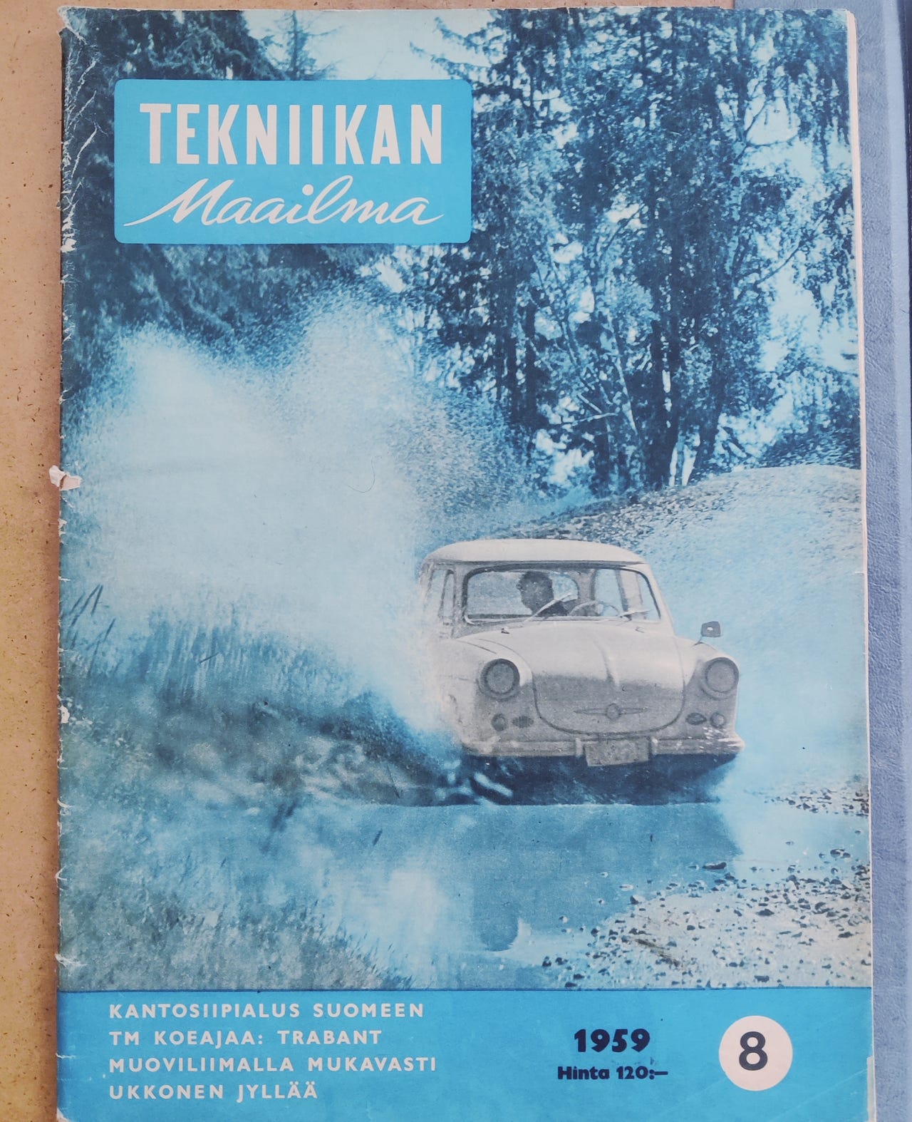 Tekniikan Maailma -lehti, vanha autoaiheinen numero