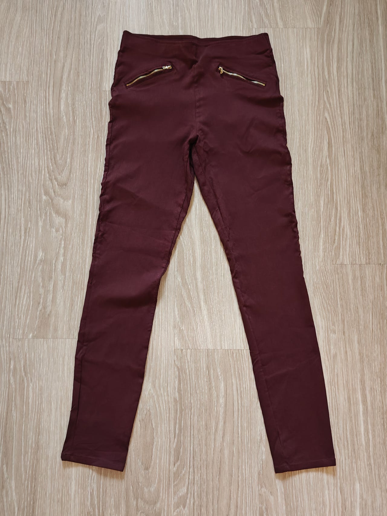 Korkeavyötäröiset skinny-housut M/L