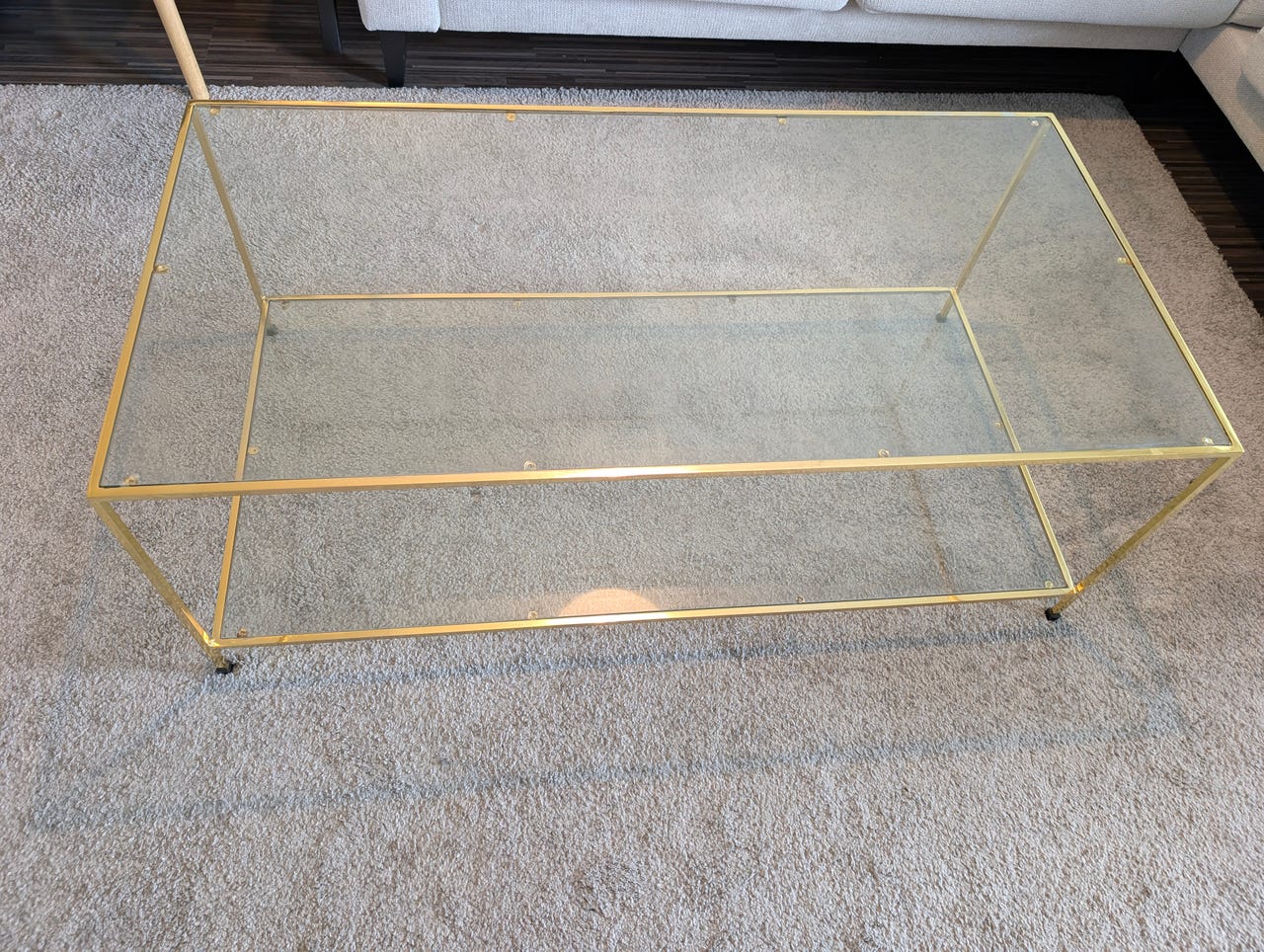 Ellos Missi lasinen sohvapöytä/ Ellos Missi glass coffee table
