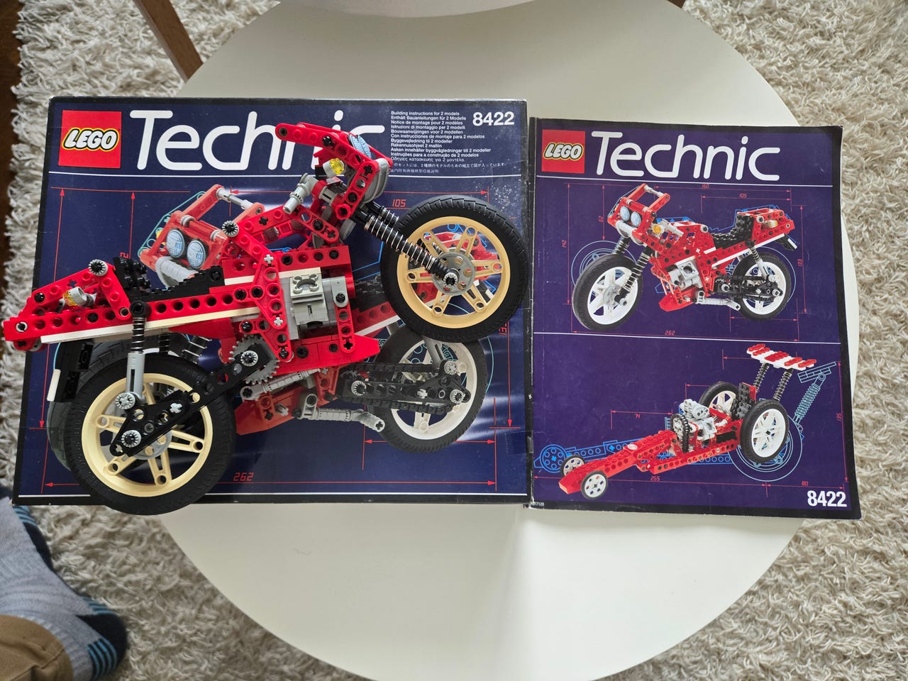 LEGO Technic 8422 moottoripyörä + ohjeet + paketti