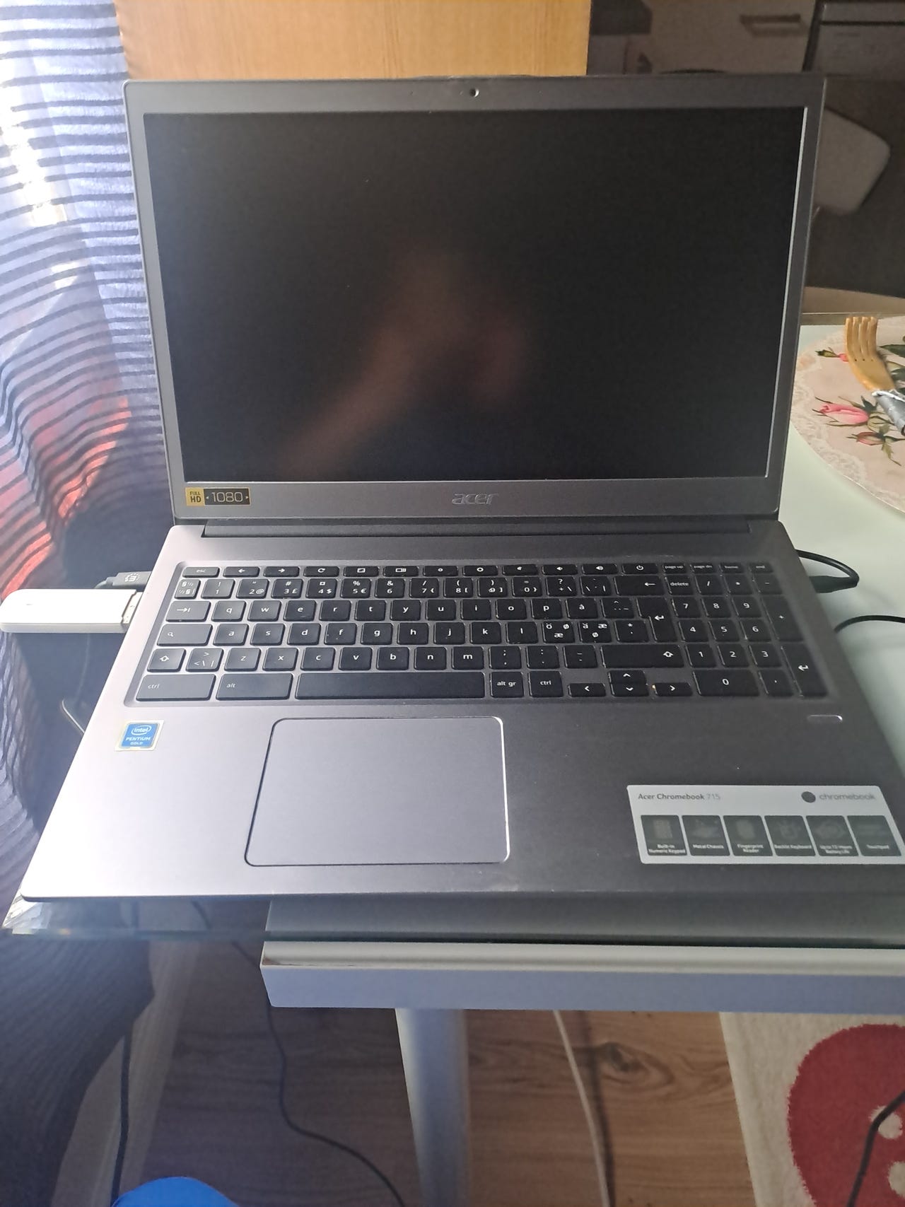 Acer Chromebook 715 15" kannettava tietokone harmaa
