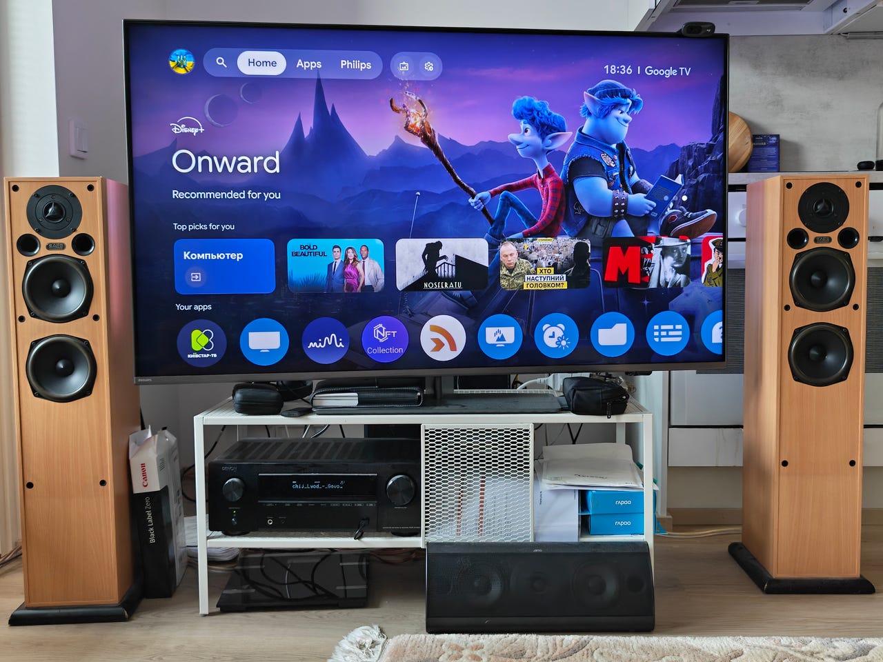 Philips 55", 120Hz, Dolby Vision, Google TV 2023.