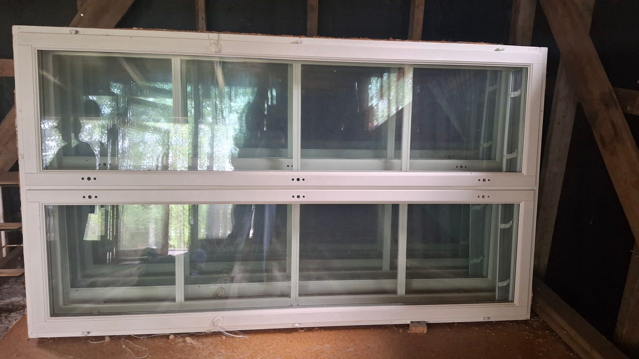 4kpl isoja ikkunoita 209cm x 119cm