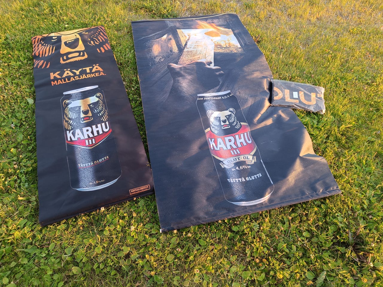 3 kpl karhun olut banderolleja