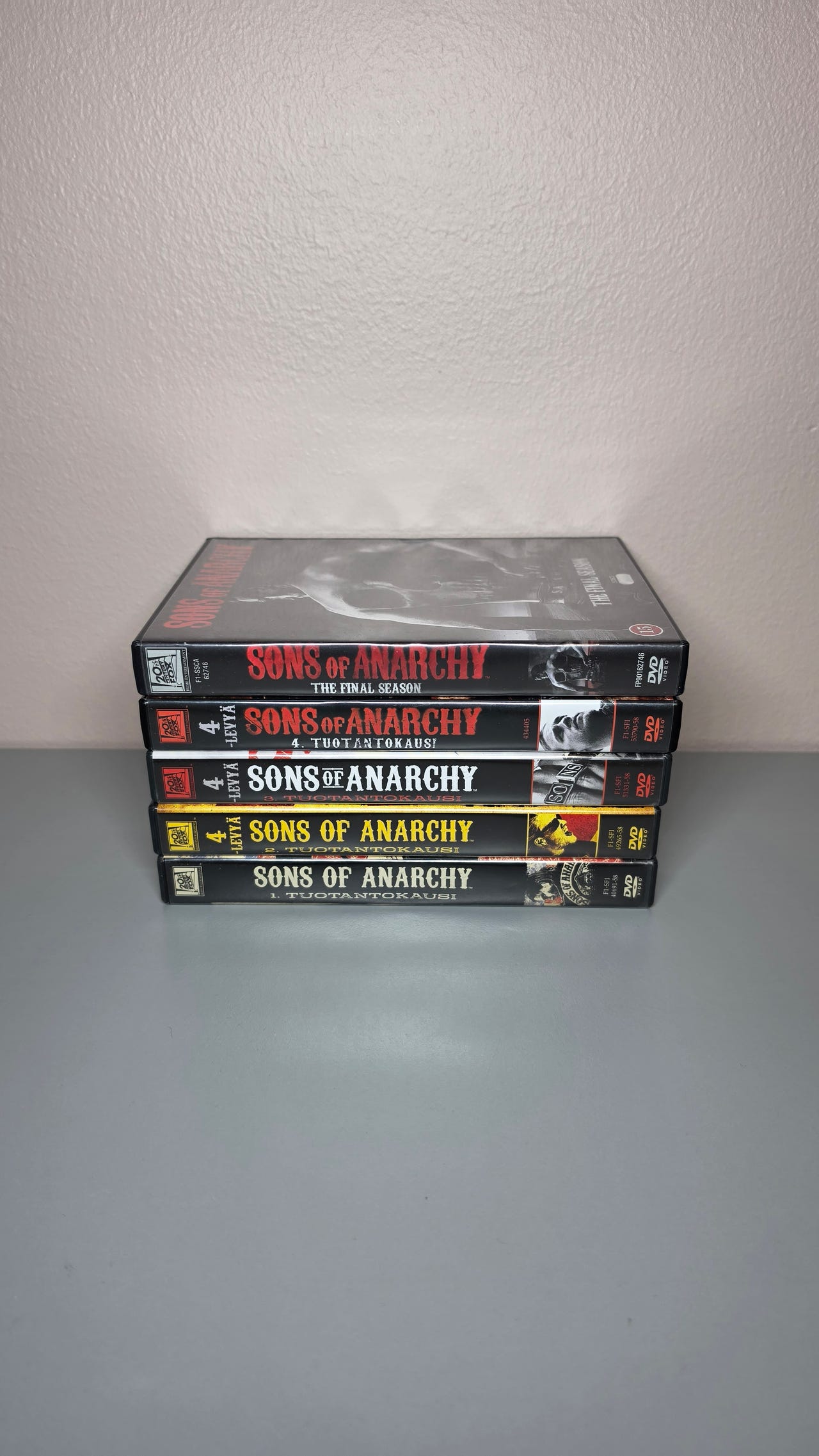 Sons of anarchy kaudet 1-4 ja 7