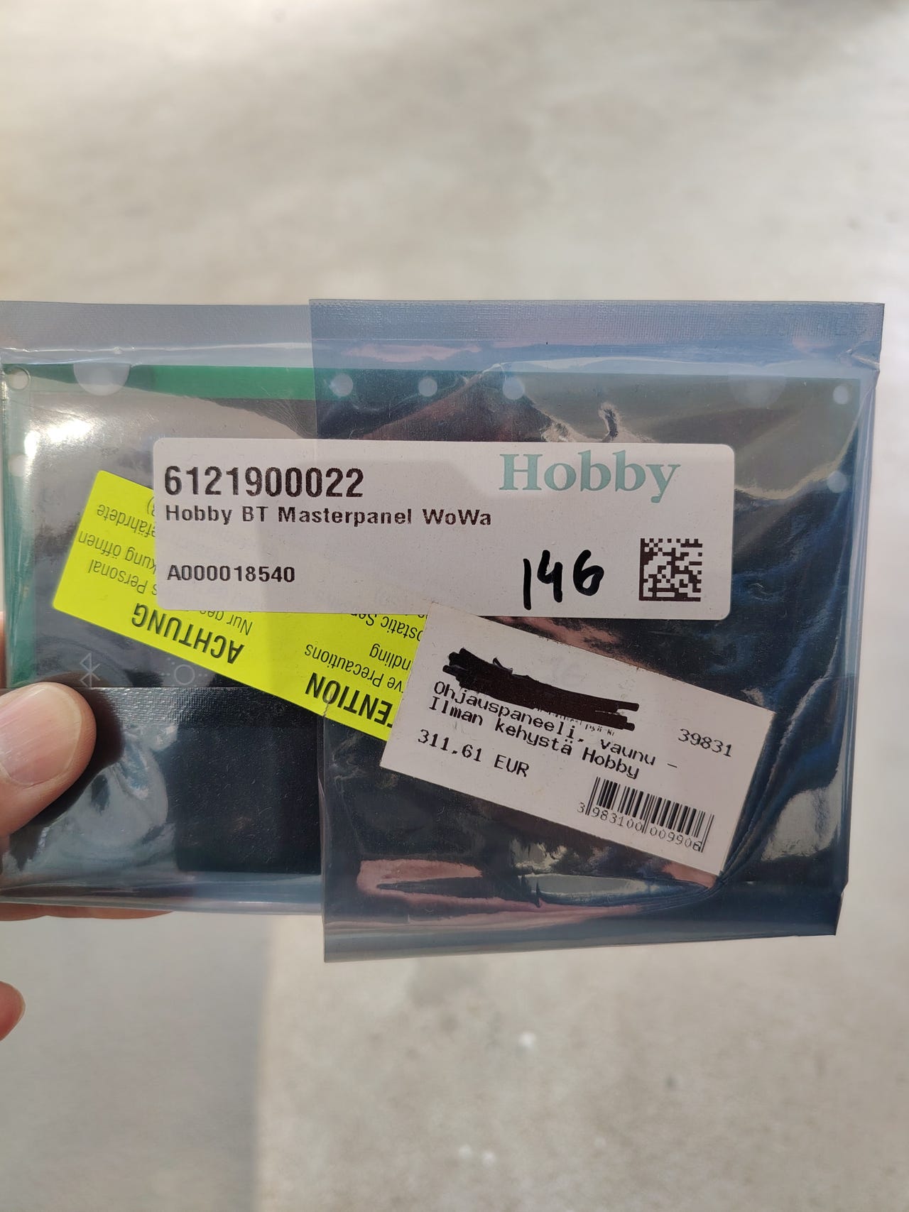 Ohjauspaneeli vaunu ilman kehystä Hobby (146)