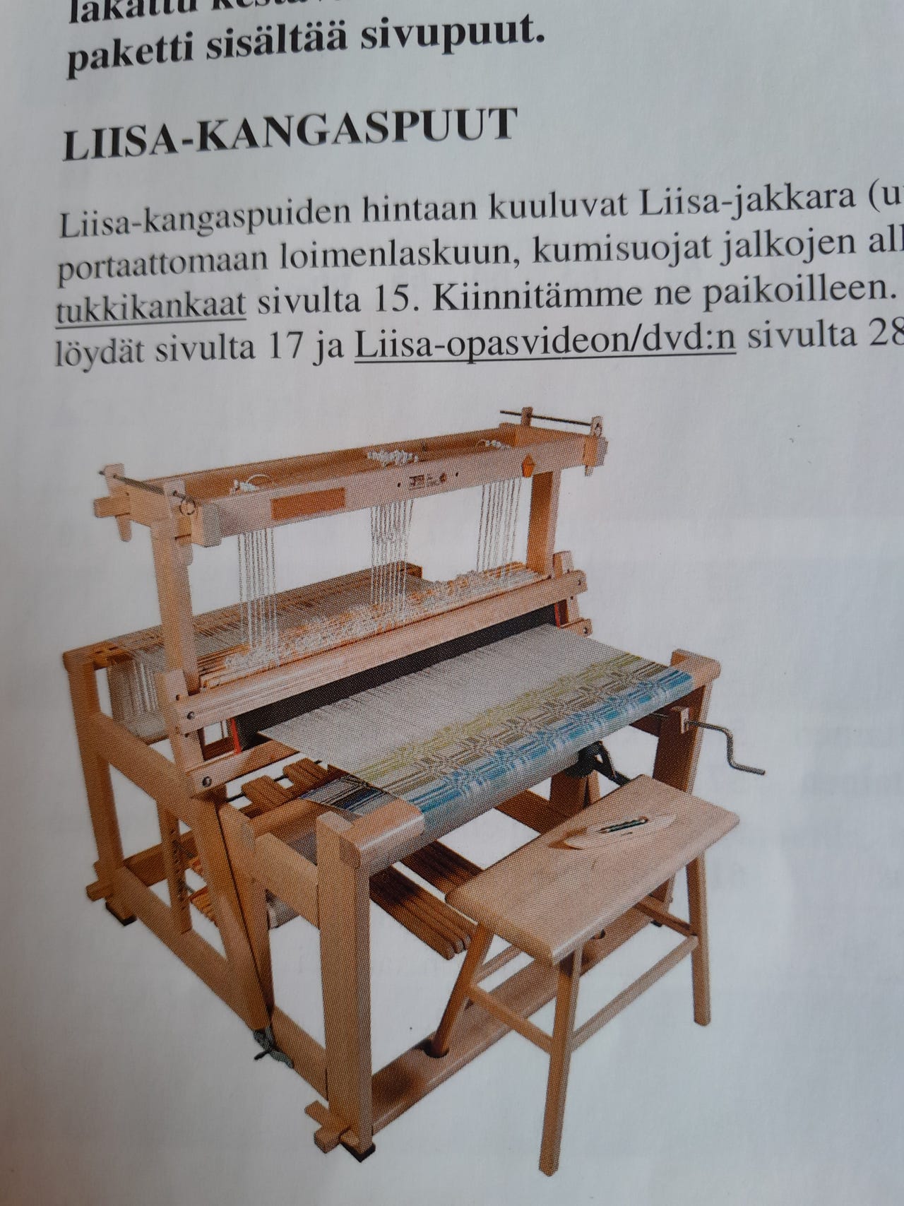 Toika Liisa-kangaspuut +penkki