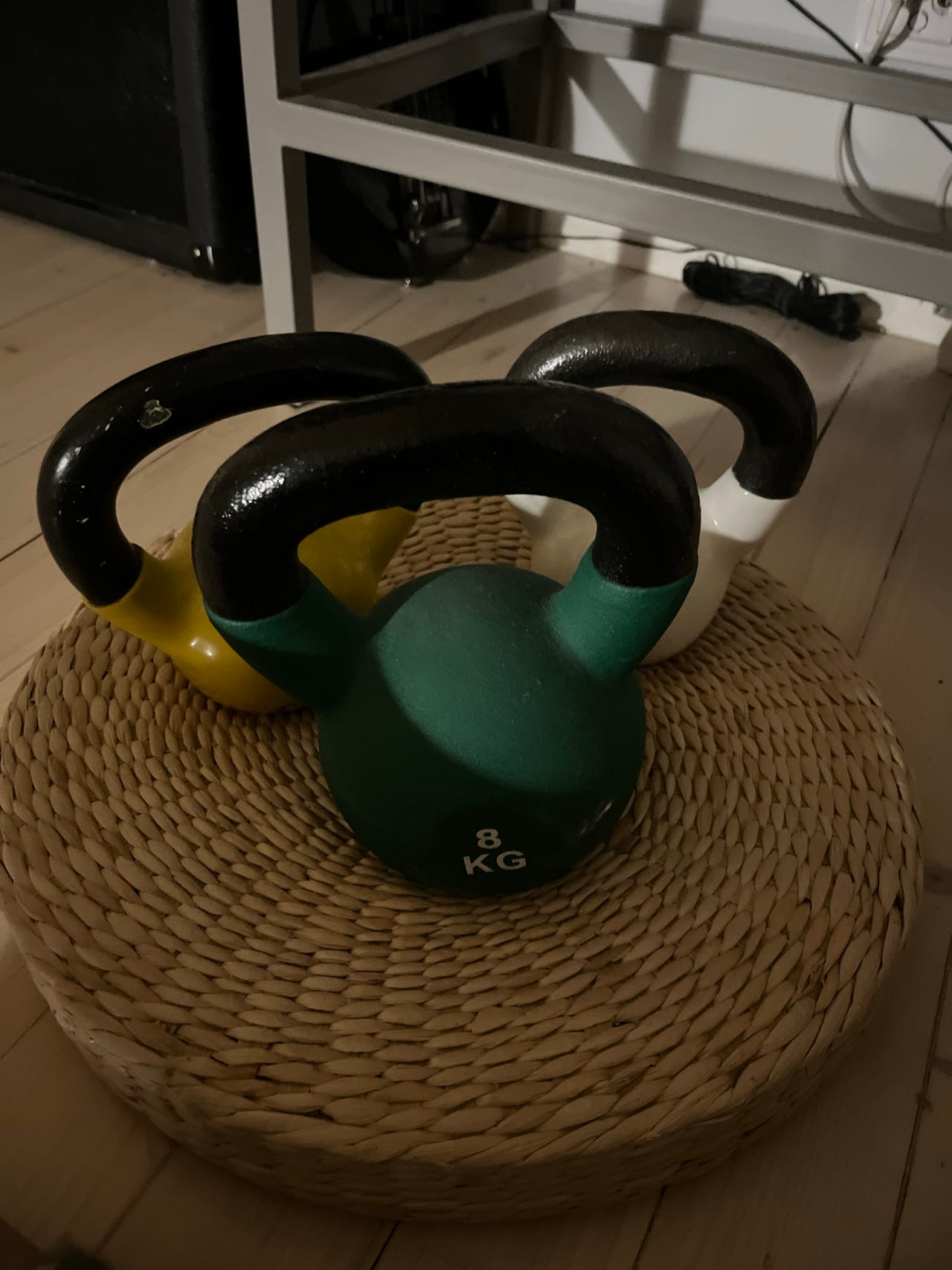 Kahvakuulat 8 kg vihreä, keltainen ja valkoinen 4kg
