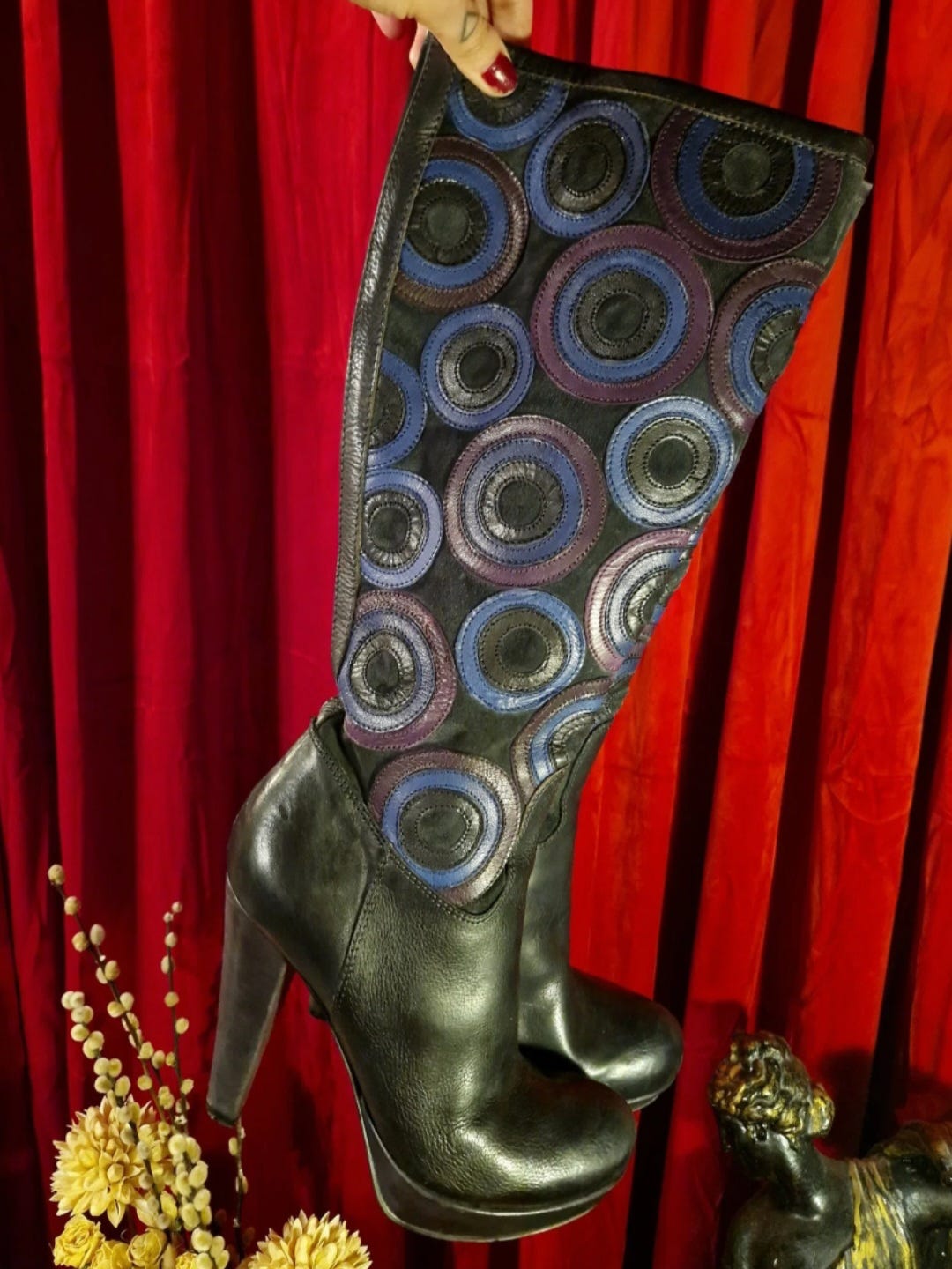 Vintage Italian Genuine Leather Boots 39