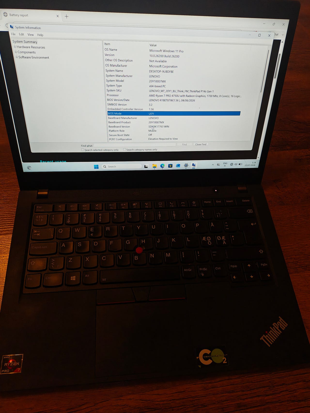 Lenovo P14s GEN1