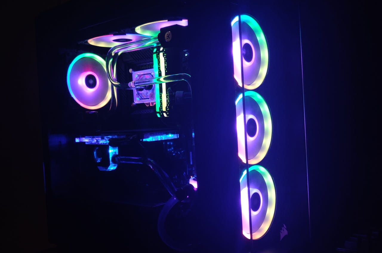 Pelitietokone rtx3090 10900K customloop