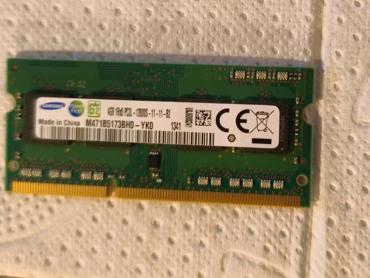 samsung 4GB DDR3 SODIMM kannettavan muisti