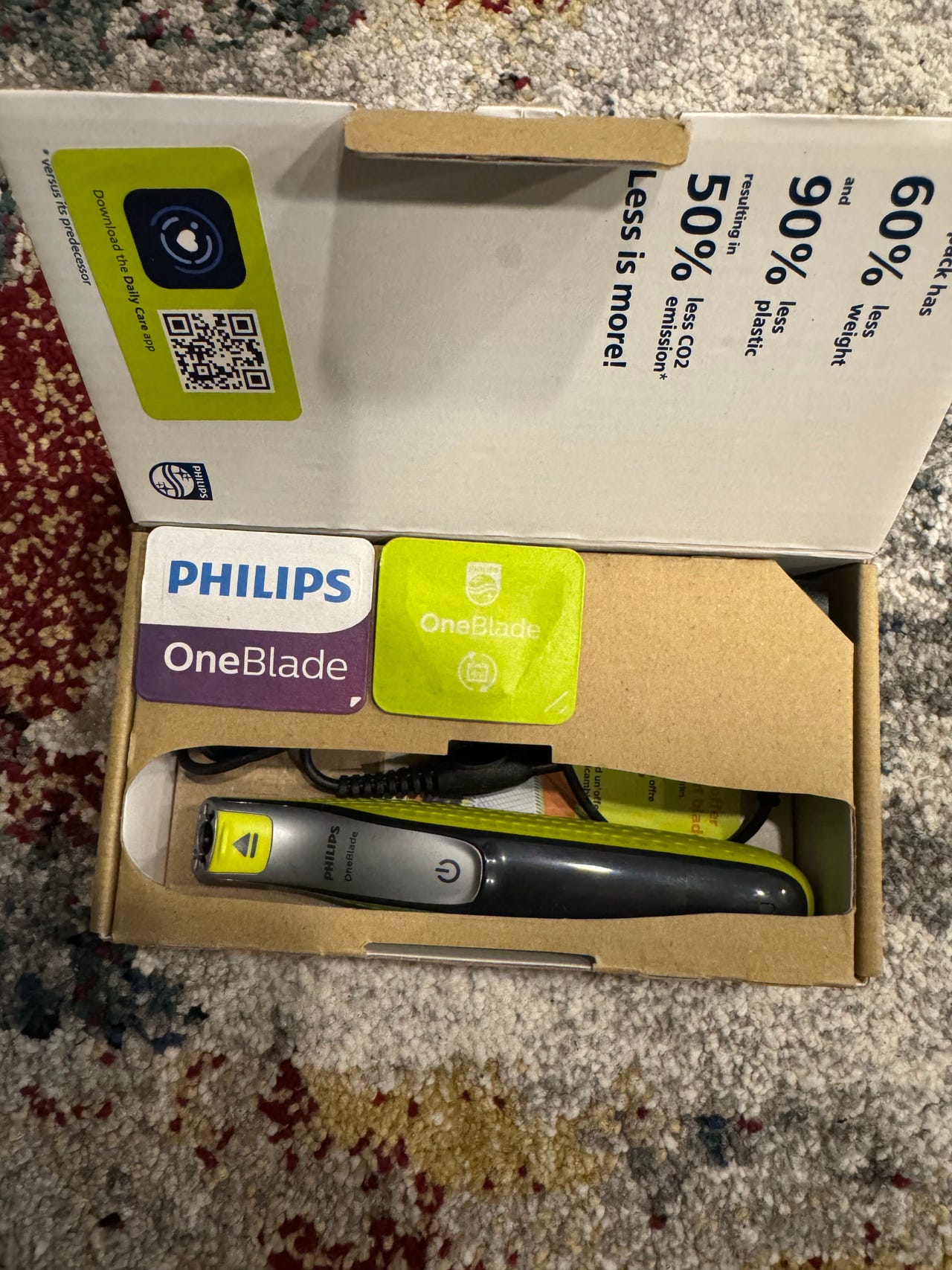 Käyttämätön Philips OneBlade partatrimmeri