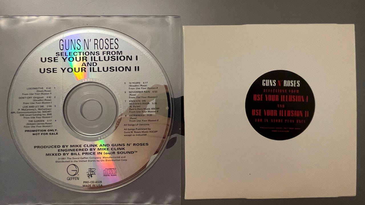 GUNS N’ ROSES Use Your Illusion I & II PROMO-CD