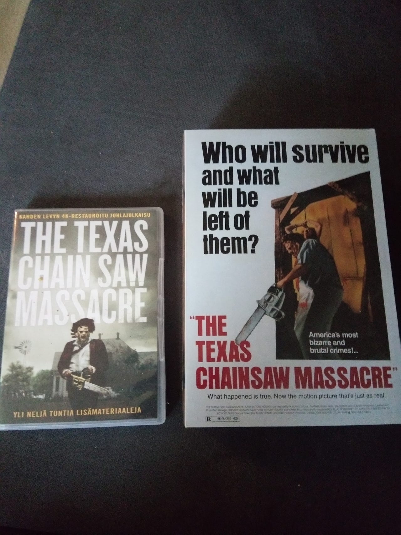 Texas Chainsaw Massacre DVD +figuuri
