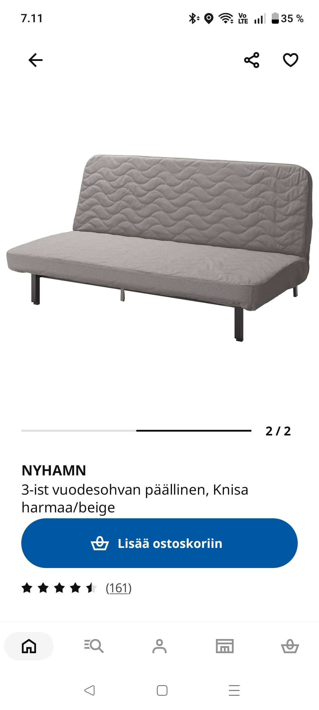 Ikea vuodesohva
