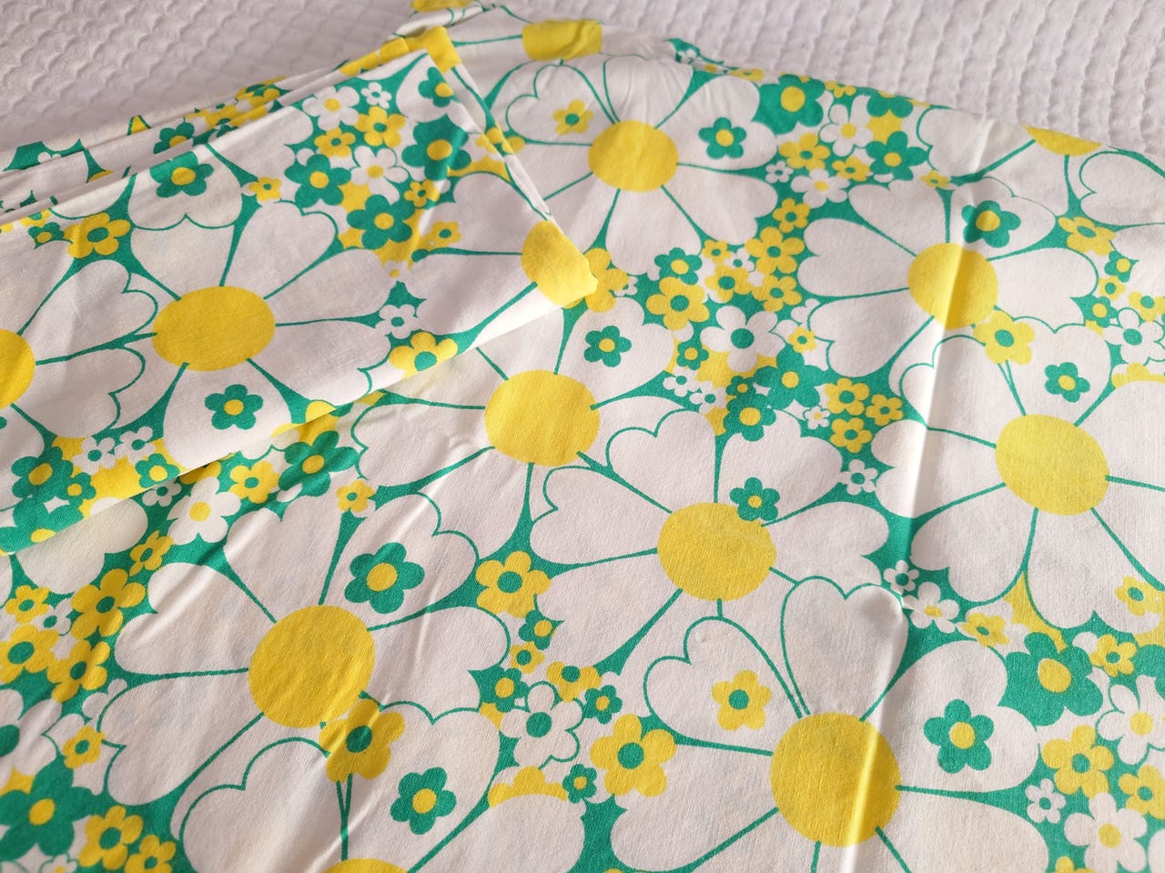 Päivänkakkara vintage tyynyliina 2 kpl