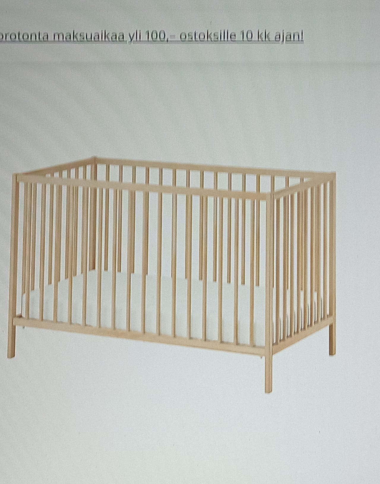 IKEA pinnasänky vaalea puu