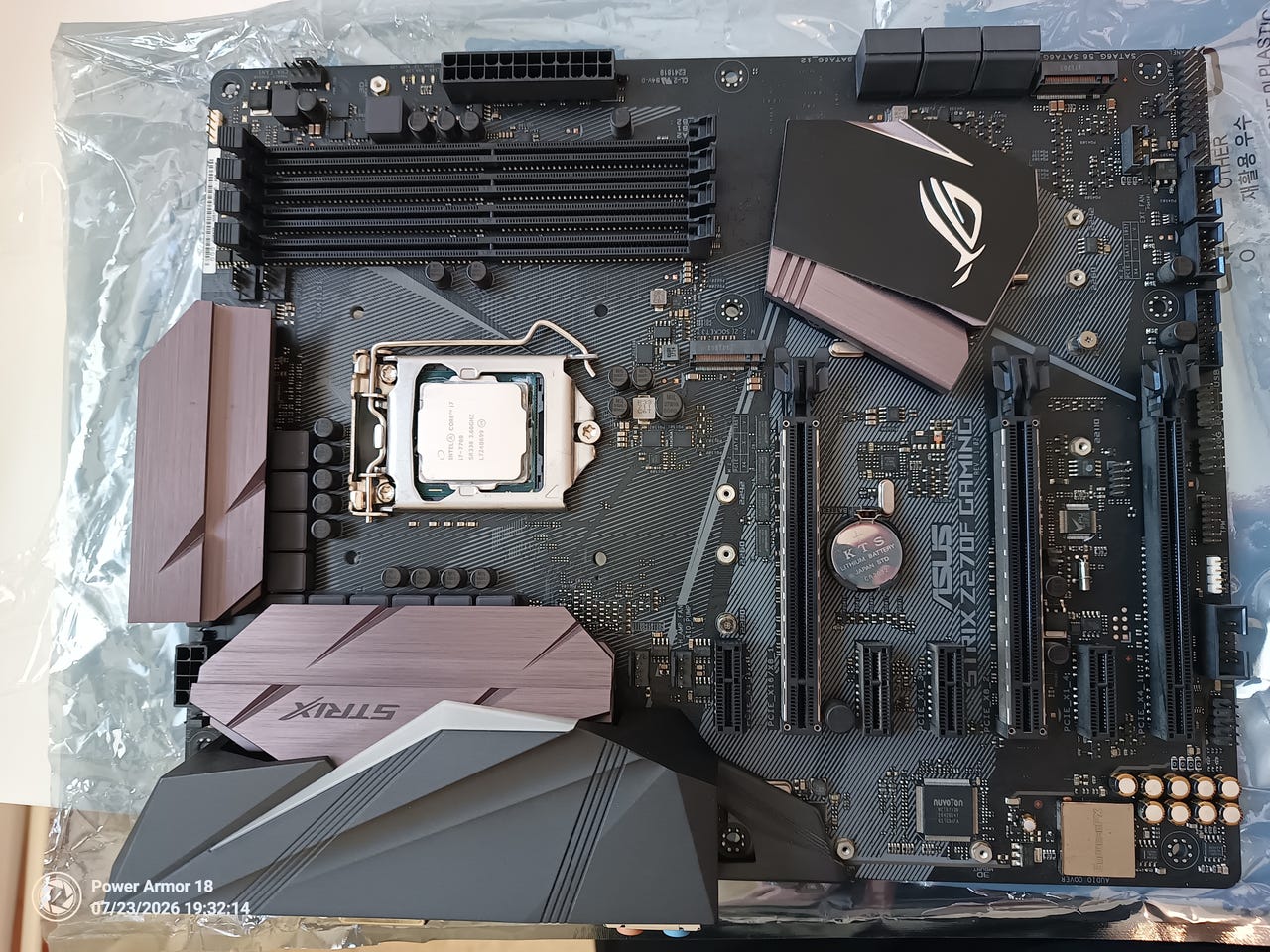 Asus strix z270f gaming + i7-7700 | Tori