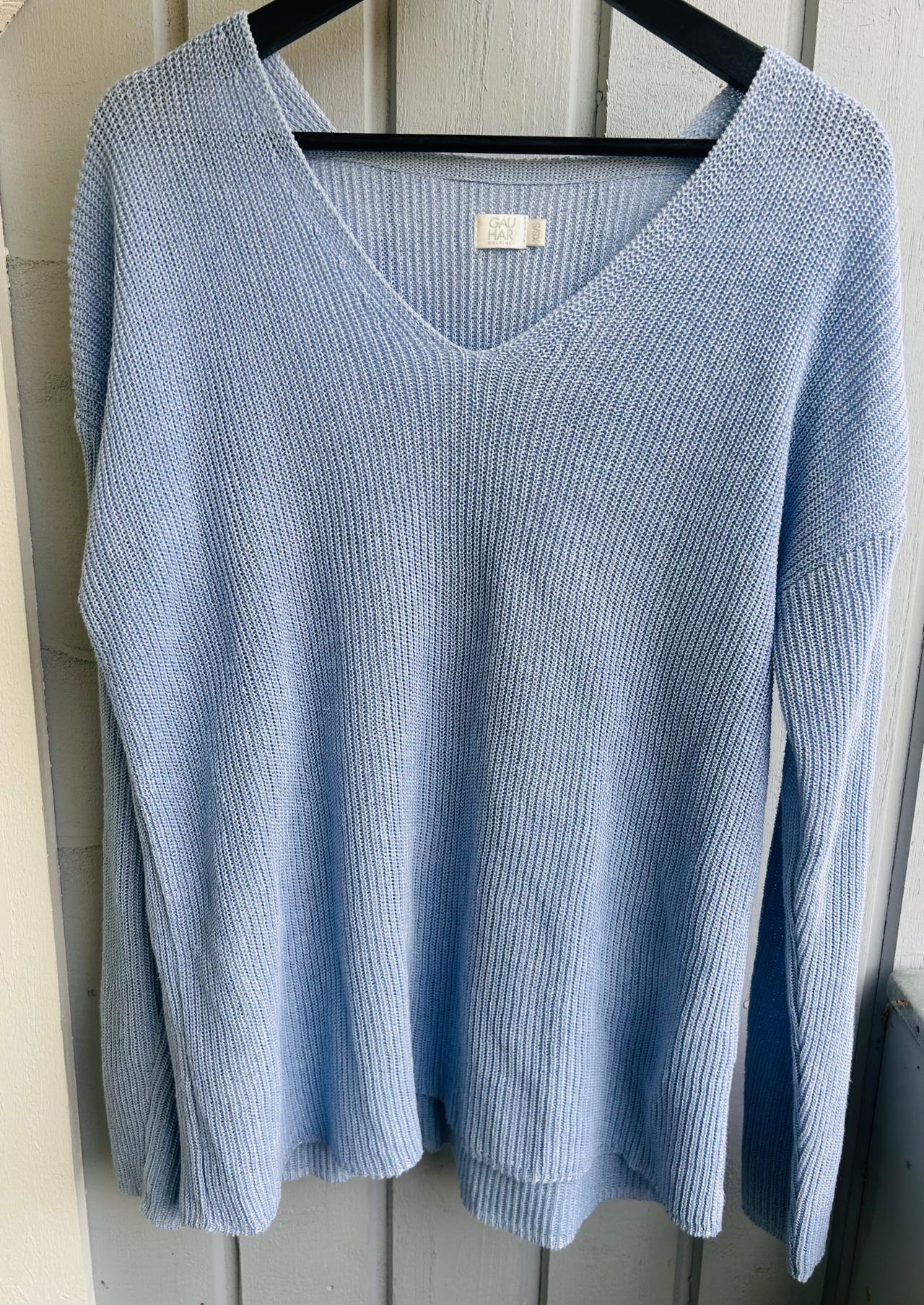 Linen knit sweater