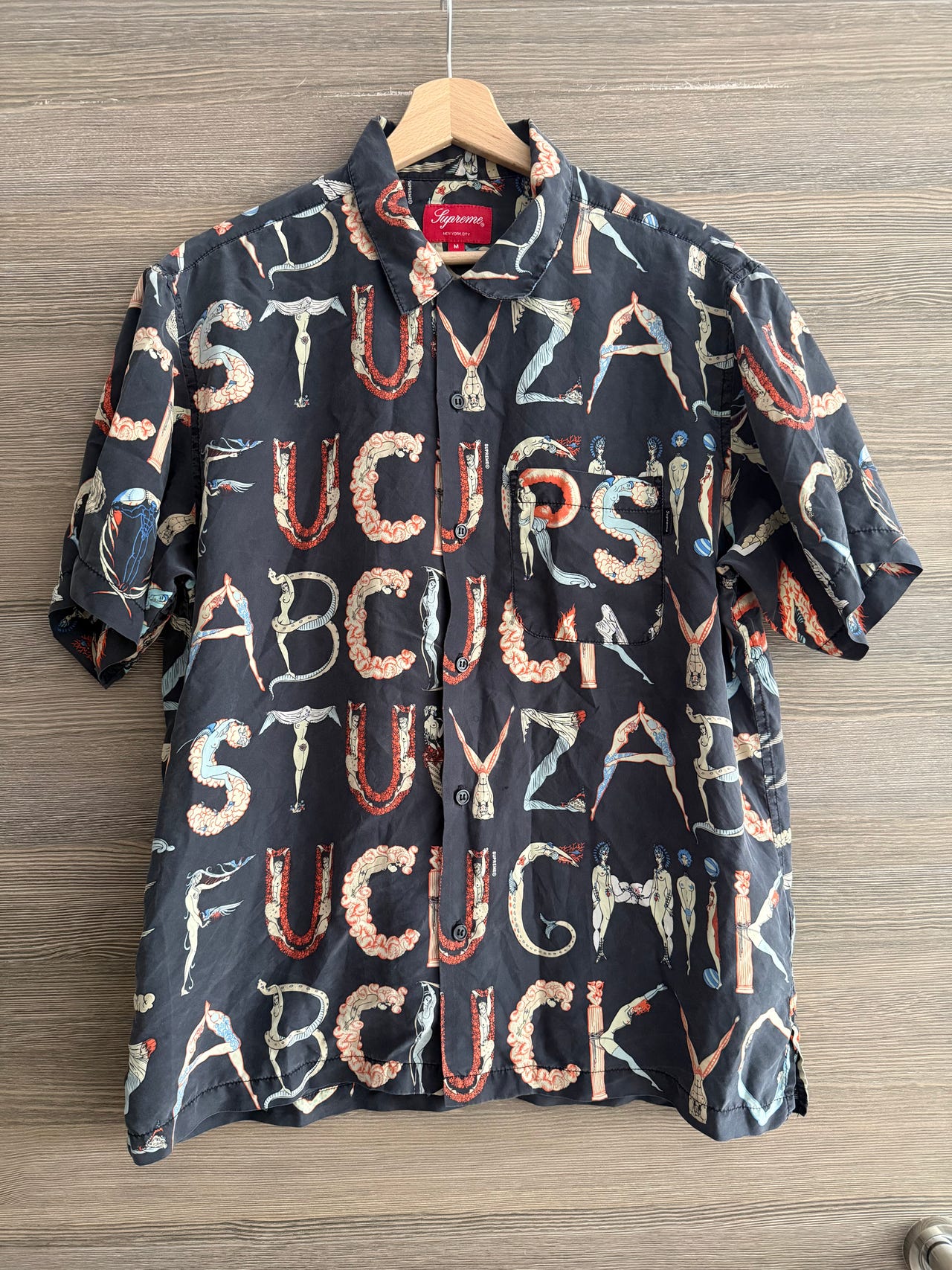 Supreme Alphabet Silk Shirt - M size | Tori