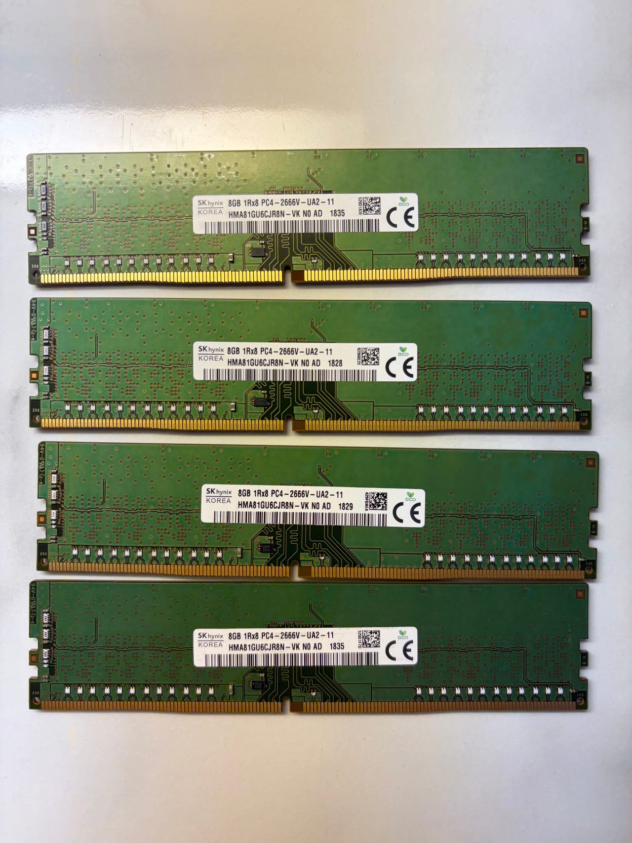 SK Hynix 32GB DDR4 2666MHz RAM - 4x8GB | Tori