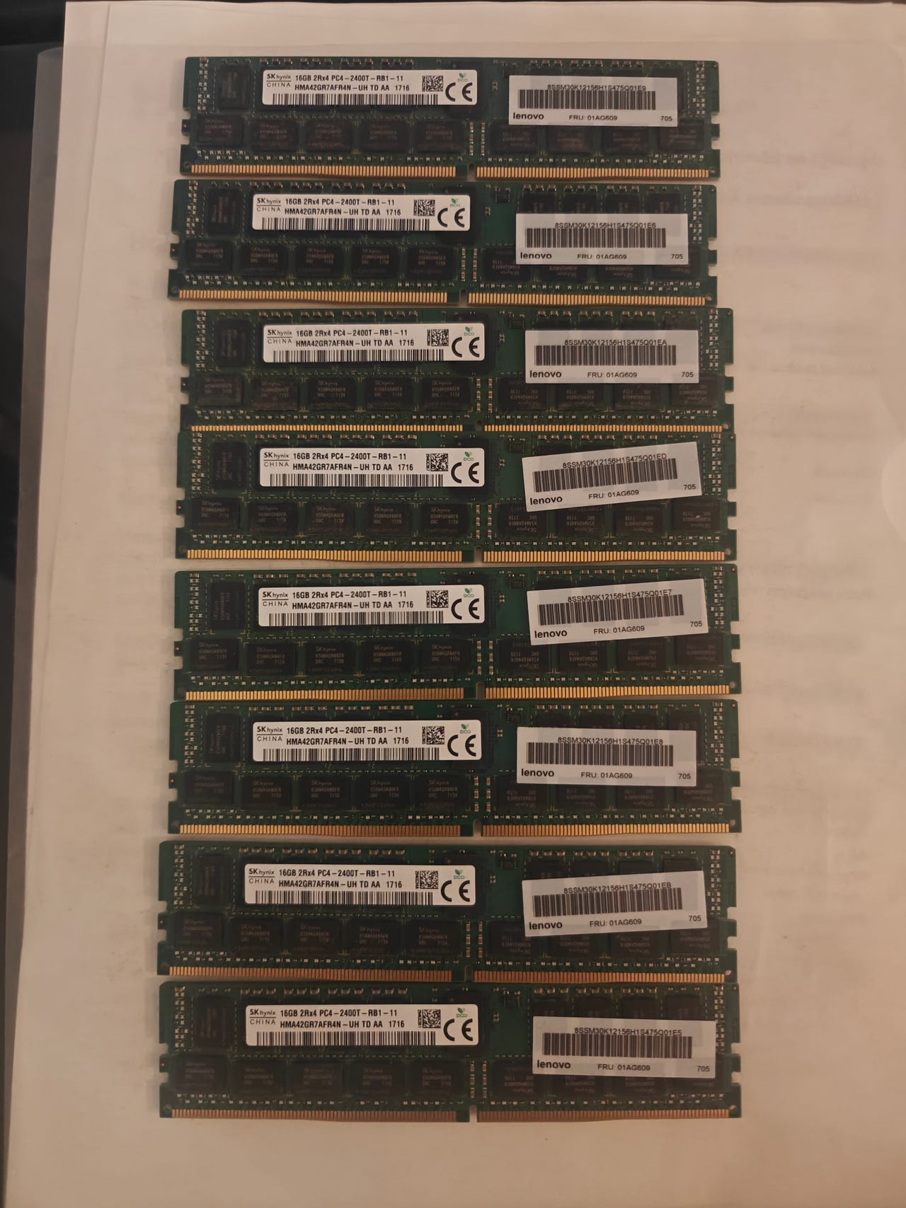 SK hynix 2Rx4 PC4 2400T 16gb ECC DDR4 | Tori