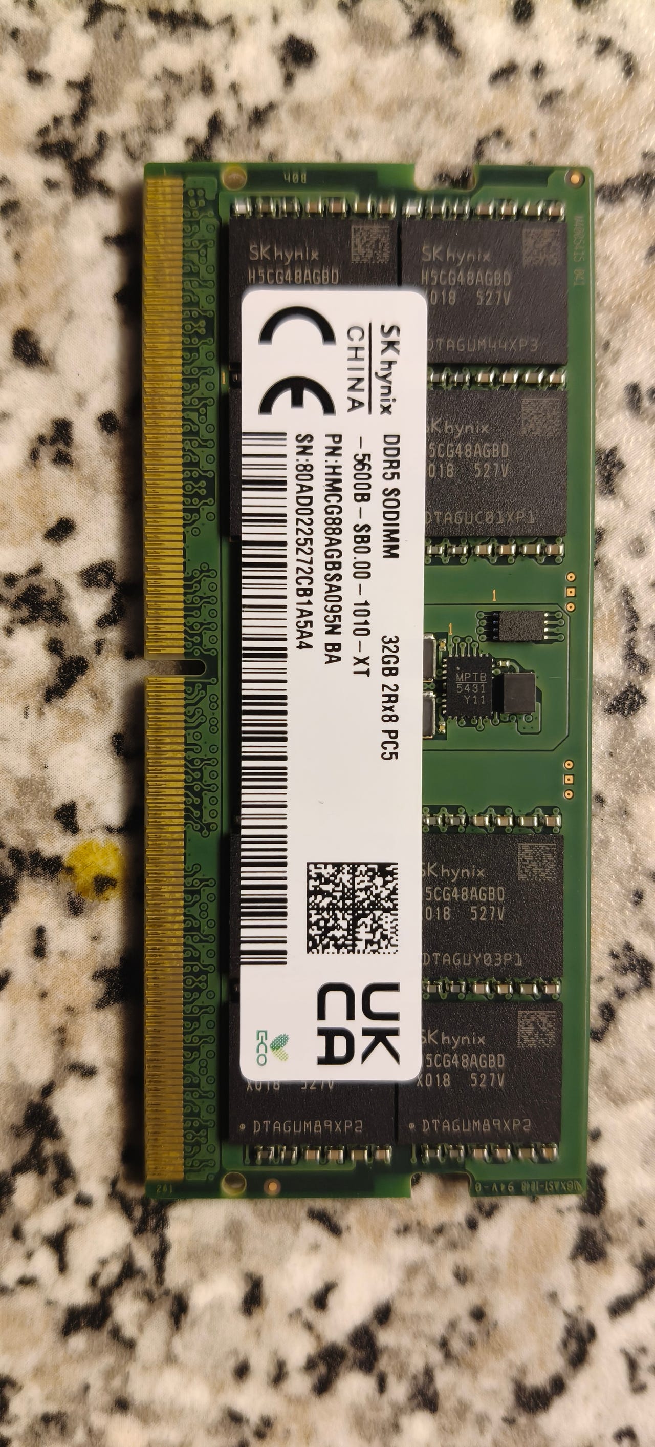SK Hynix 32GB DDR5 SO-DIMM 5600mhz RAM-muisti | Tori
