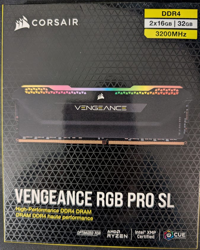 DDR4 32gb, 3200MHz CL16 | Tori