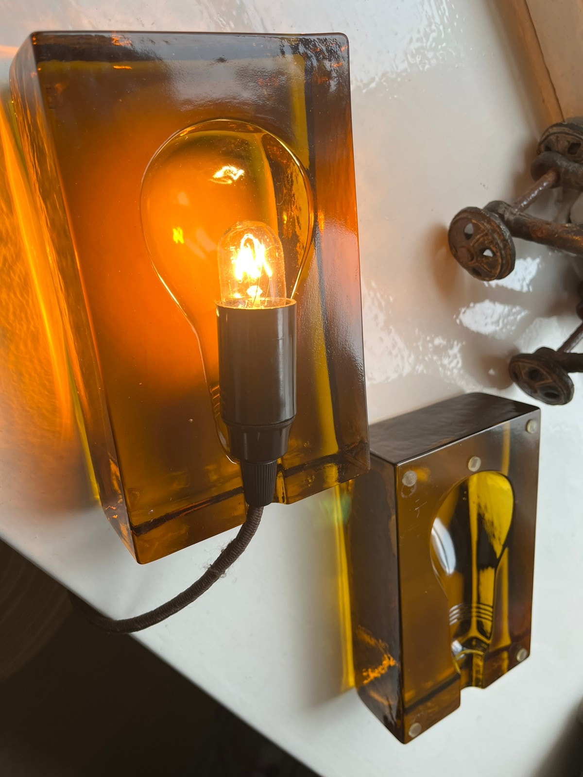 Design House Stockholm Block Lamp Amber | Tori